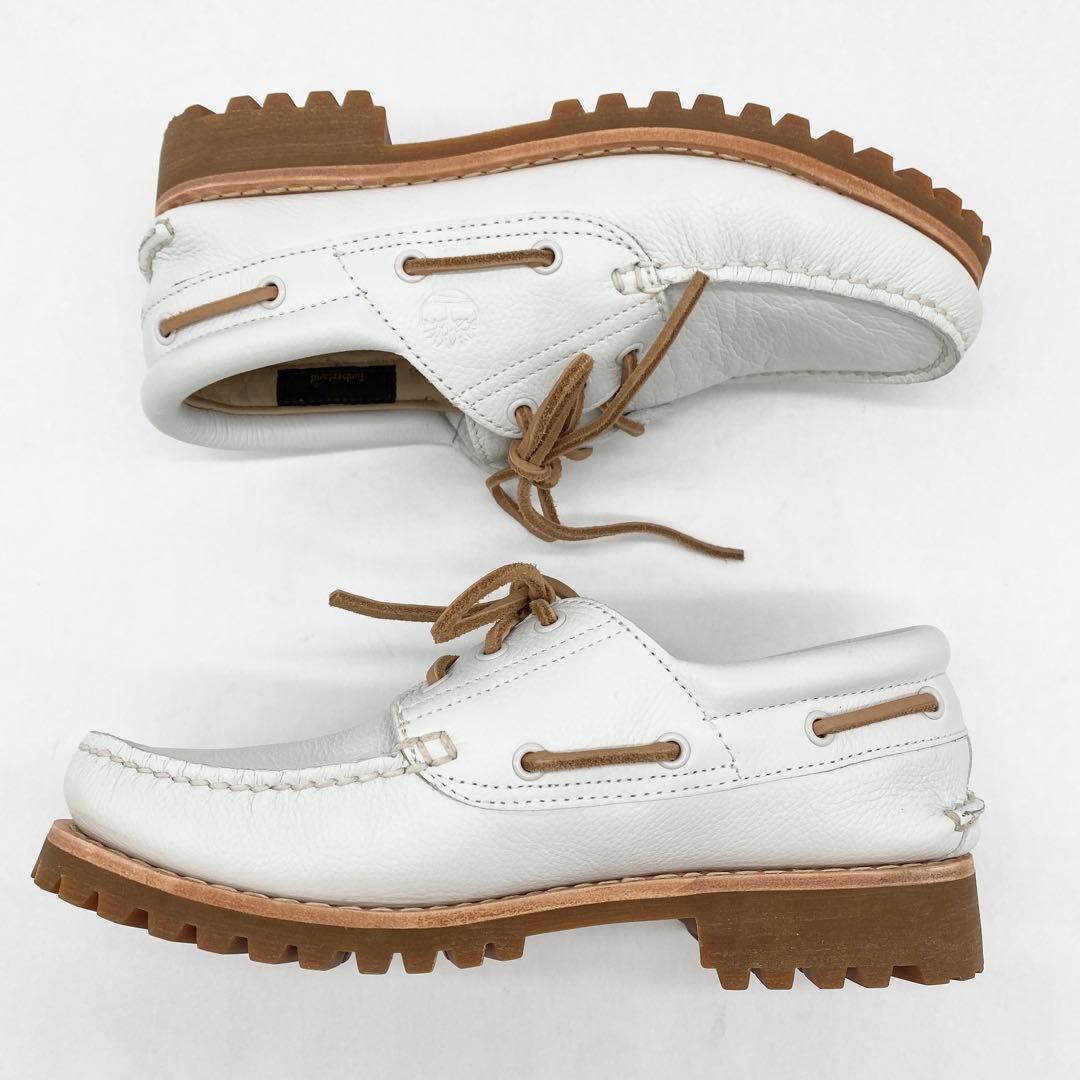 A16172 美品 ティンバーランド　3アイクラシックラグ　白　26