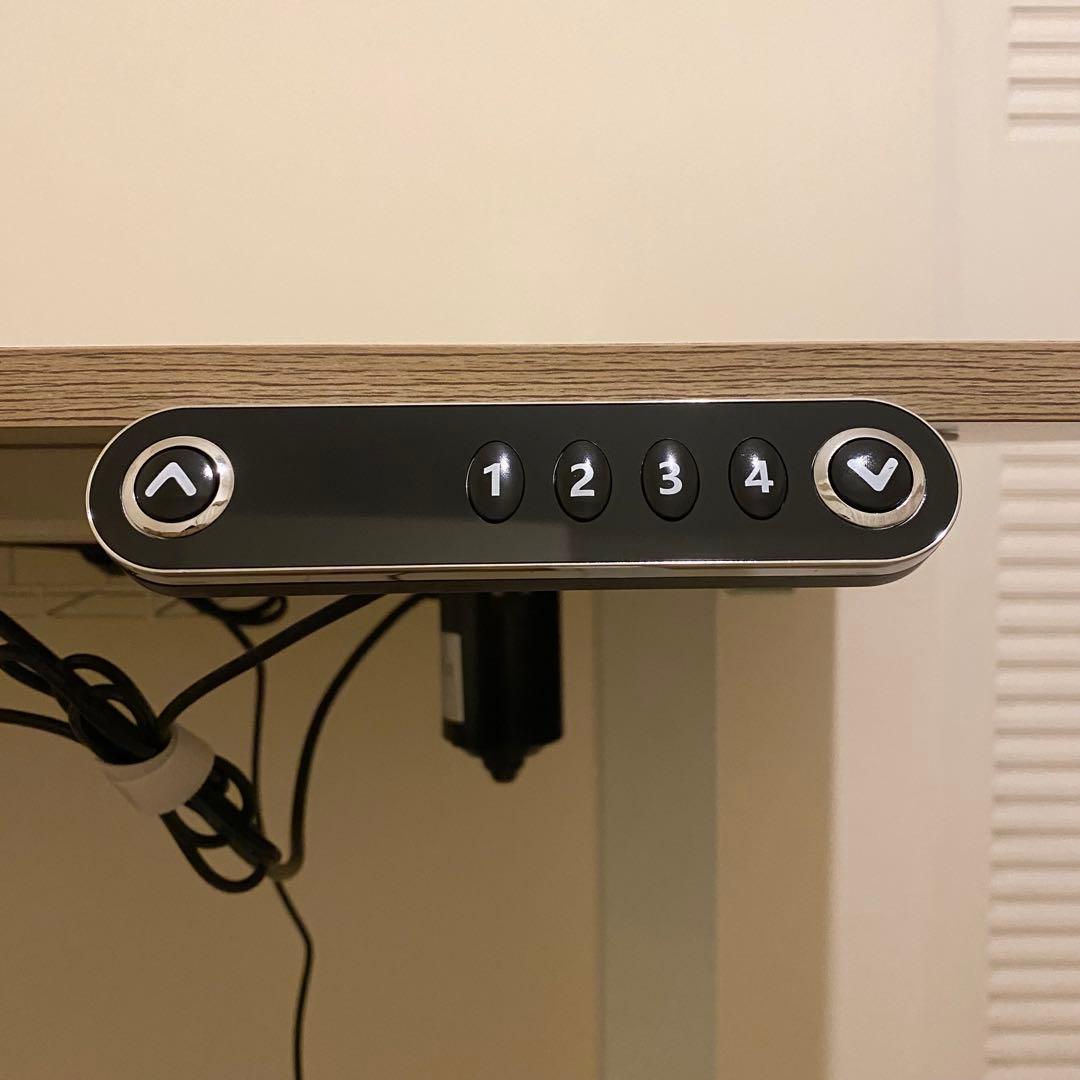 電動昇降デスク パソコンデスク無段階昇降 調整範囲69〜115cm 天板脚セット