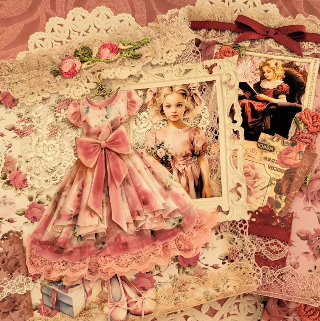 薔薇とレースのビクトリアンスィートジャンクジャーナル*Serenity*