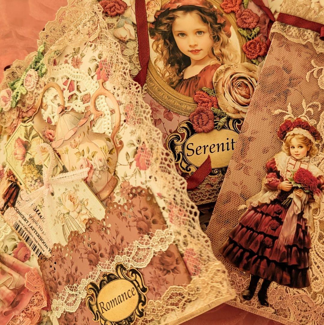 薔薇とレースのビクトリアンスィートジャンクジャーナル*Serenity*