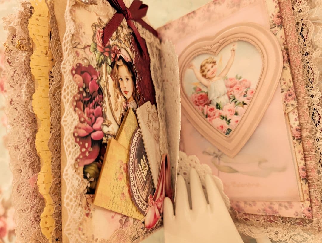 薔薇とレースのビクトリアンスィートジャンクジャーナル*Serenity*