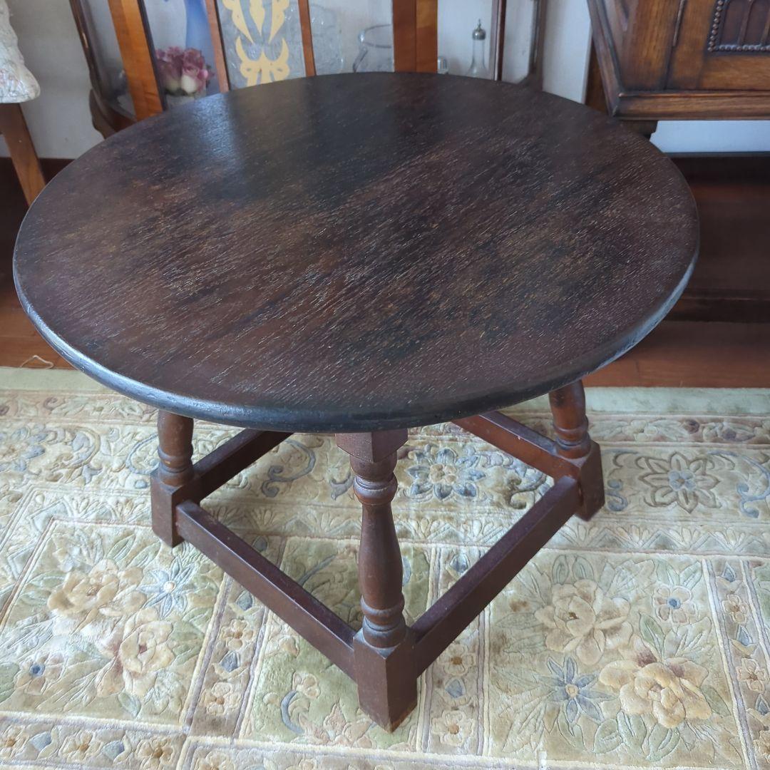 円形木製テーブル ダークブラウン 円形木製ダイニングテーブル ブラウン 円形ダークブラウン木製