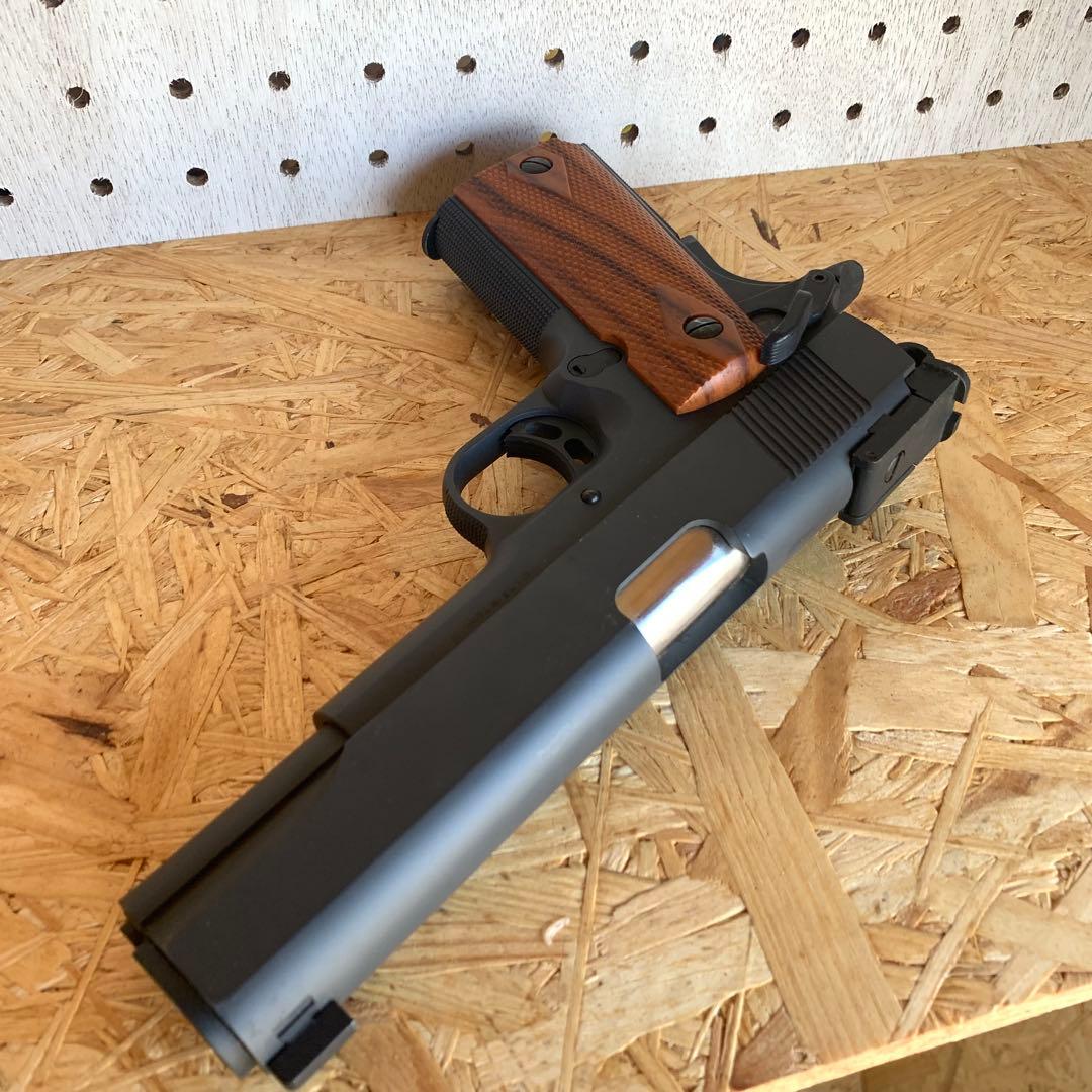 S2S M1911 ハンドガン エアコッキング ブラック 木製グリップ - メルカリ