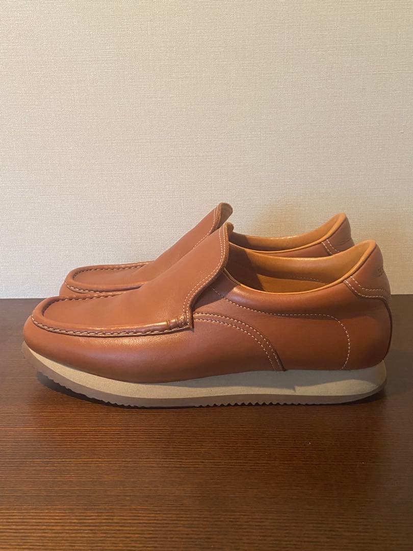 HERMES TURBO エルメス ターボ 茶 スリッポン 靴 レザー