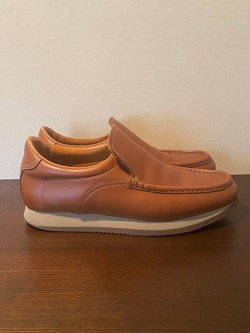HERMES TURBO エルメス ターボ 茶 スリッポン 靴 レザー