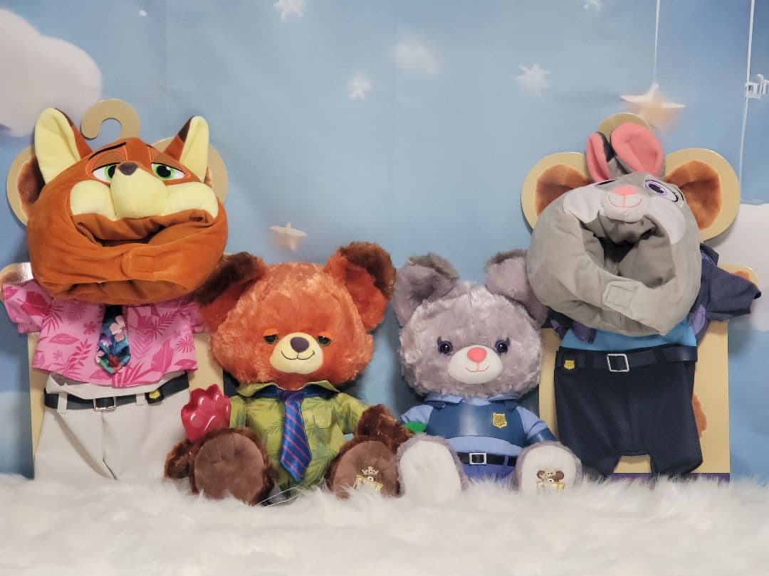 最新ユニベア❤ ズートピア2 ジュディ ニック ぬいぐるみ ディズニー