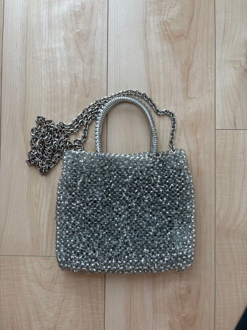 シルバー アンテプリマ ワイヤーバッグ スタンダードミニアトゥーラ