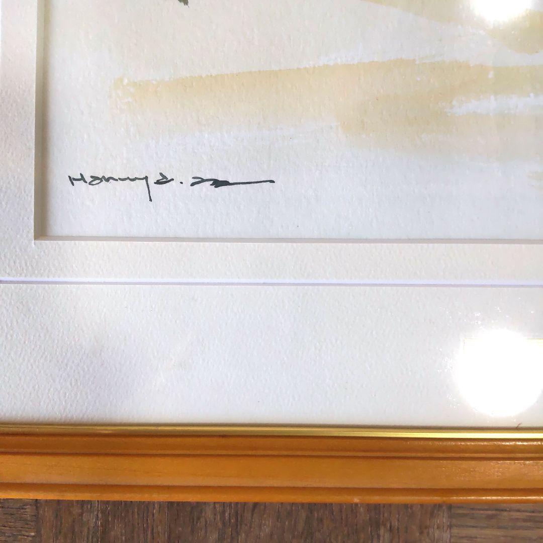 saki様５点直筆サイン入り■松本明也■絵画リトグラフ風景画海碧い空水彩画夏