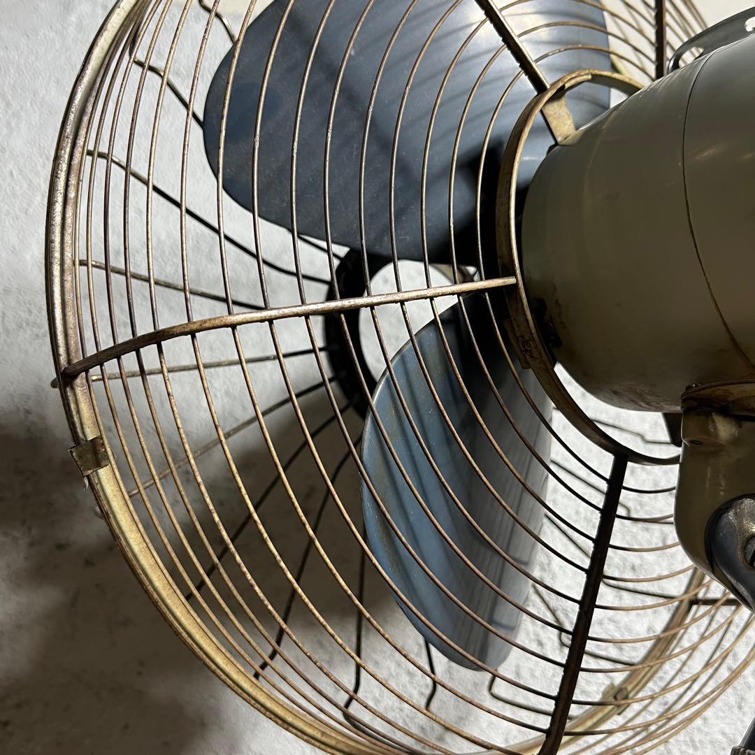☆超レア☆可動品☆富士電機☆ビンテージ扇風機☆タイマー付☆レトロ☆水色☆