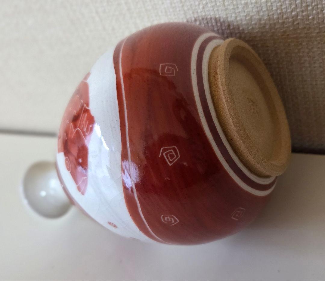 渡辺真樹　花入　魚　　 八戸焼窯元二代目