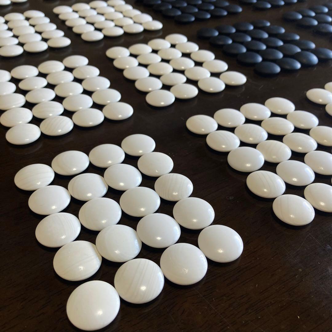 天然木　囲碁盤　蛤碁石　脚付へそ有り　布カバーと桐箱付き　セット