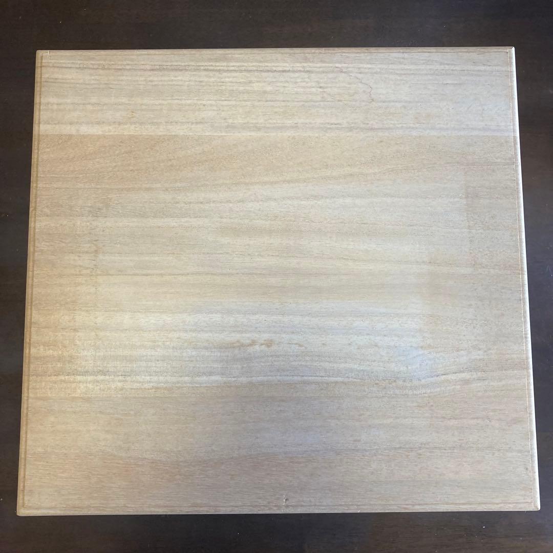 天然木　囲碁盤　蛤碁石　脚付へそ有り　布カバーと桐箱付き　セット