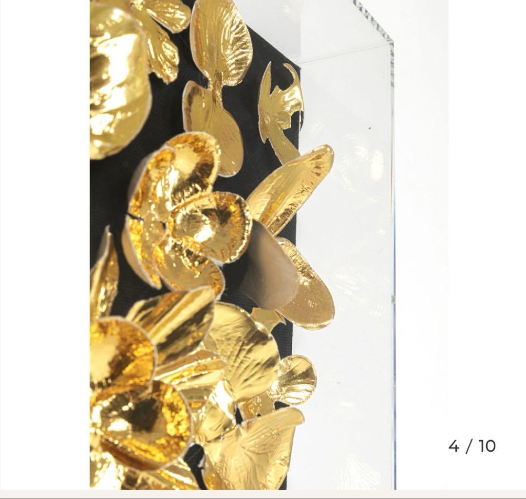 KARE ゴールドフラワー デコフレーム 60×60cm