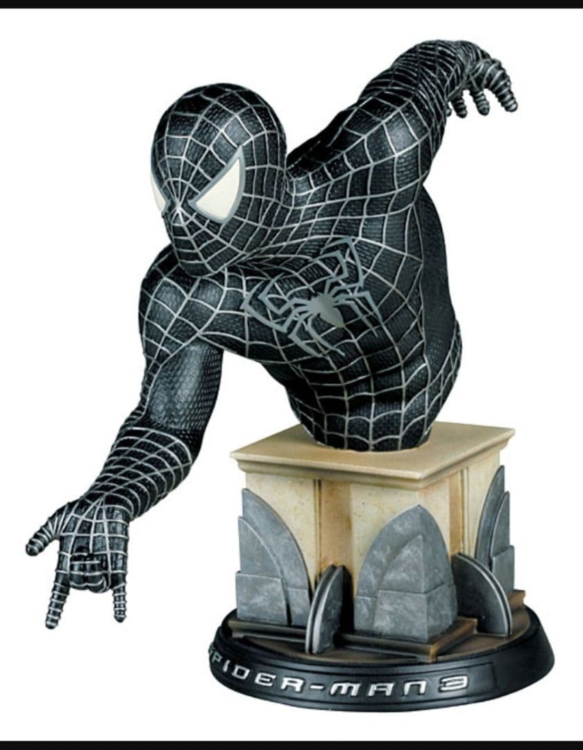 新品：日本完全限定 スパイダーマン ミニバスト（胸像）ブラックバージョン 非売品】レア 日本完全限定 スパイダーマン ミニバスト レッド