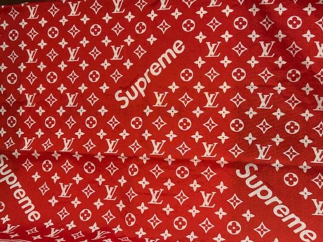 ♪送料無料★Louis Vuitton x Supreme★バンダナ★正規品♪