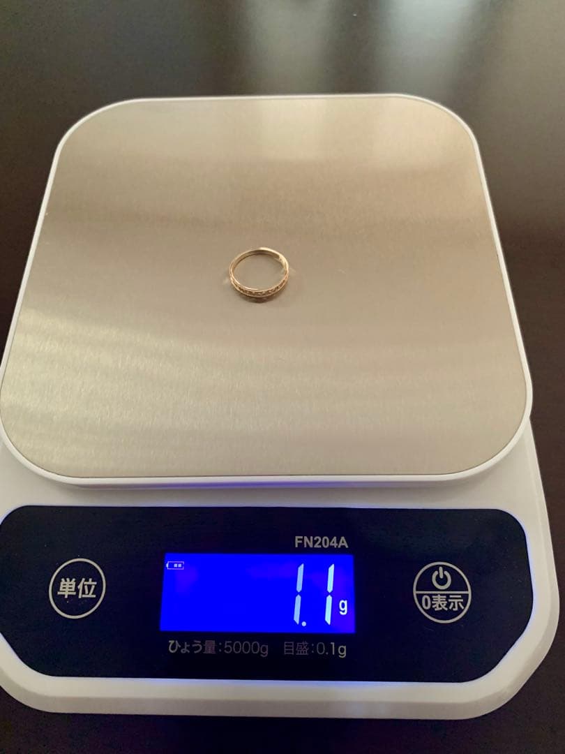 【専用】K18PGデザインリング/11号/コンアフェット/con affetto