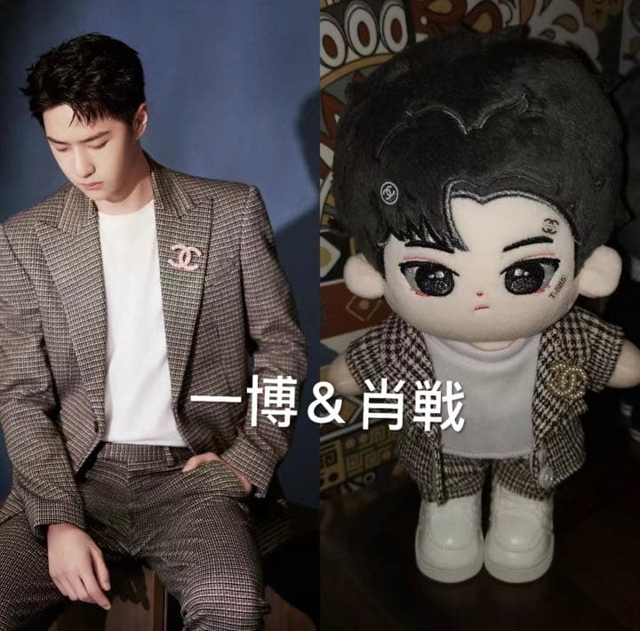 ご確認用 王一博 ぬいぐるみ 20cm お洋服 着せ替え ハンドメイド 受付