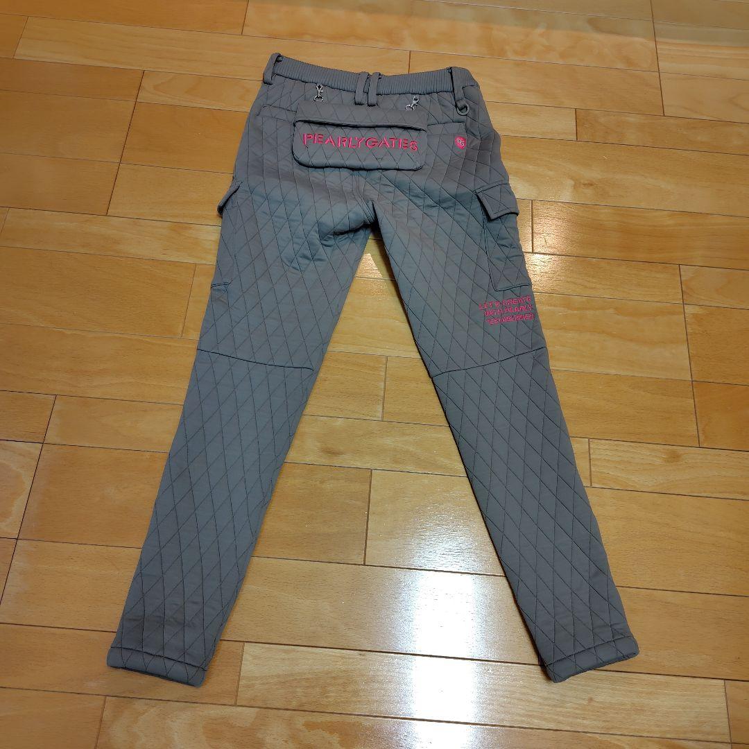 グレー ダイヤモンドキルティング パンツ サイズ1