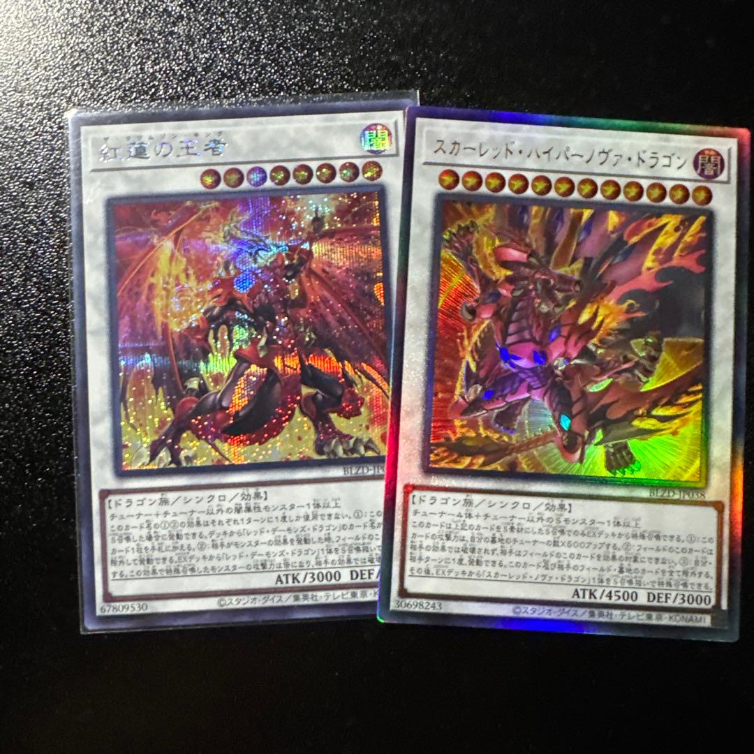 遊戯王 スカーレッドハイパーノヴァドラゴン 紅蓮の王者 シークレット