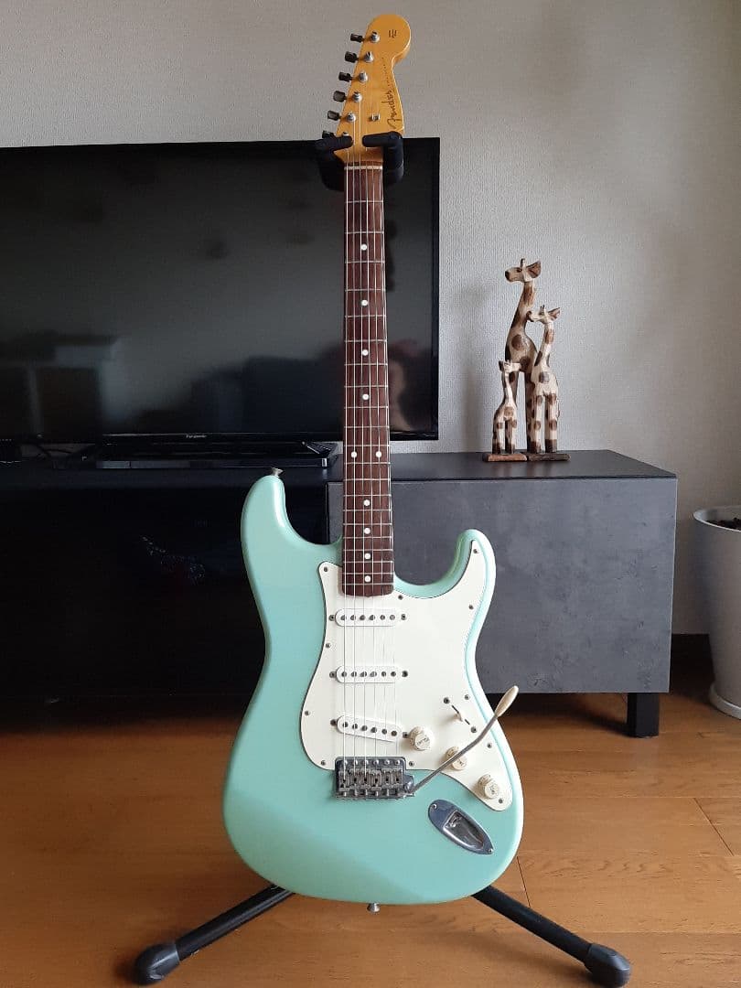 美品 フェンダー ストラトキャスター ブルー Fender ST62-70TX