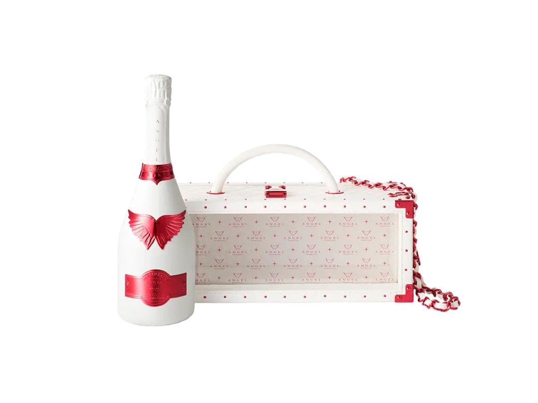 ANGEL champagne NV holiday 赤 レザー ANGEL CHAMPAGNE (ROSE)ホワイト