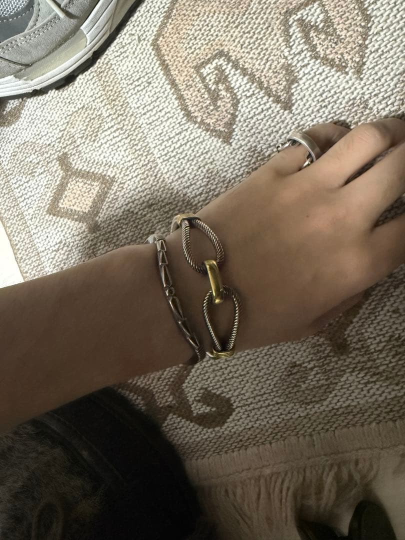 【希少】ジェニファーカーティス　スクエア ウェイブバングル