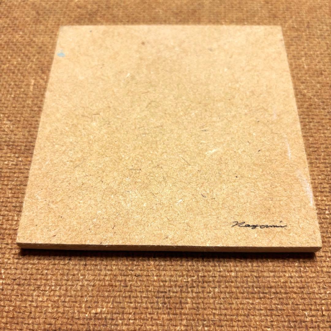 けい　自作絵画　ネコかまくら　猫とネズミと小鳥の絵