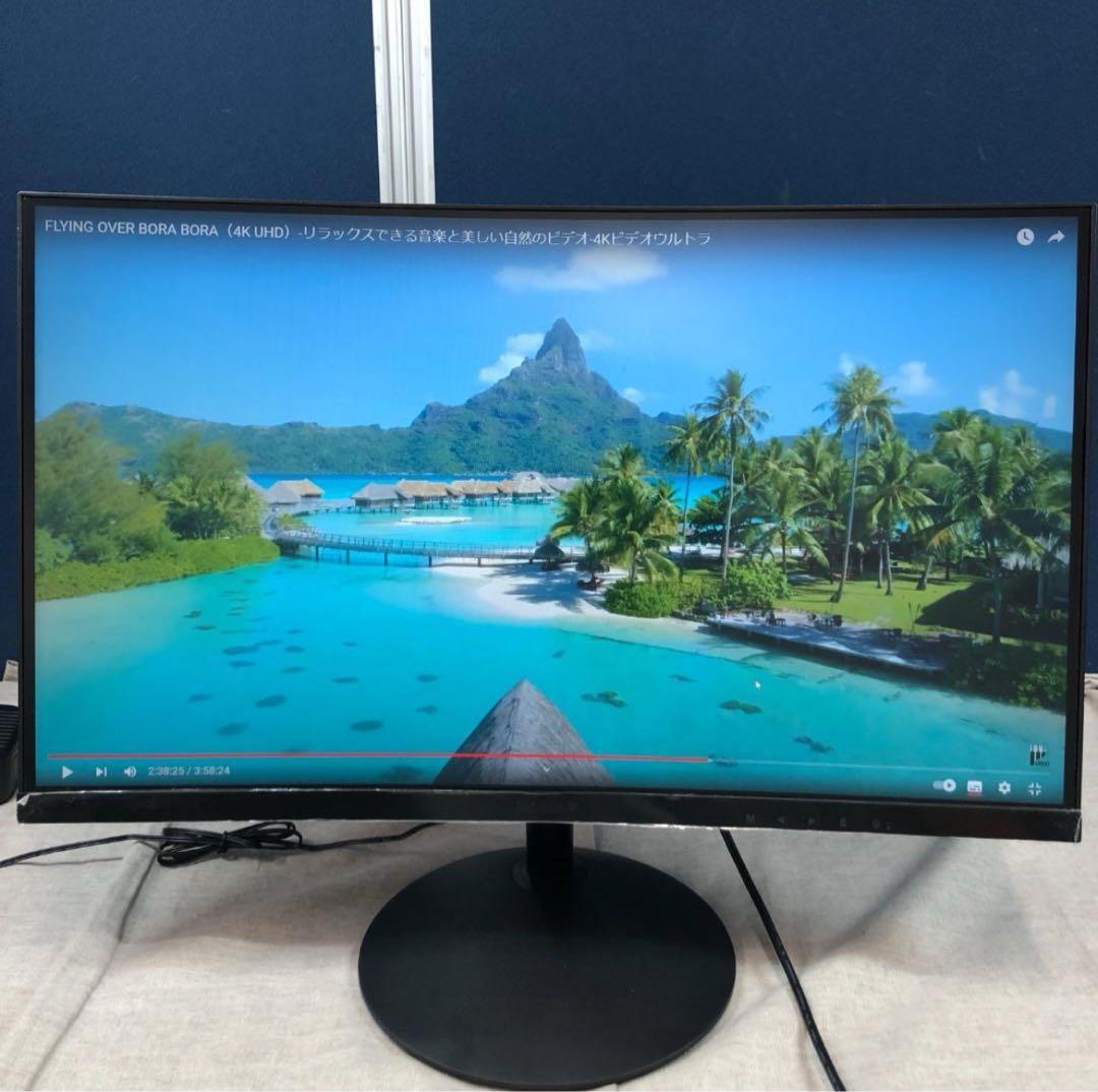 KOORUI 曲面モニター ゲーミングモニター M24G3F 湾曲 24E6C KOORUI