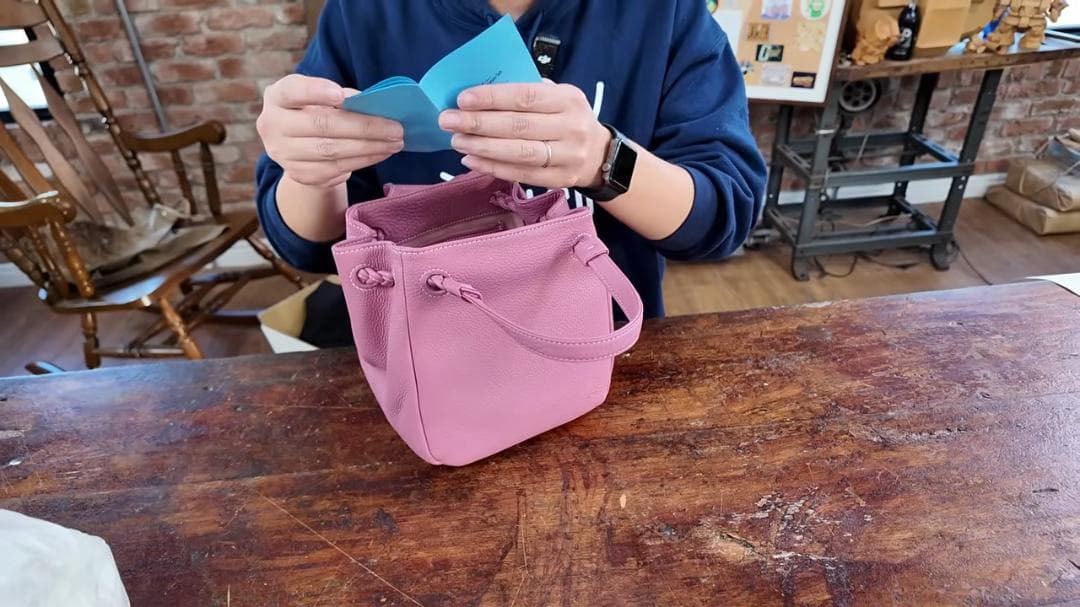 キタムラ　ハンドバッグ　レザー