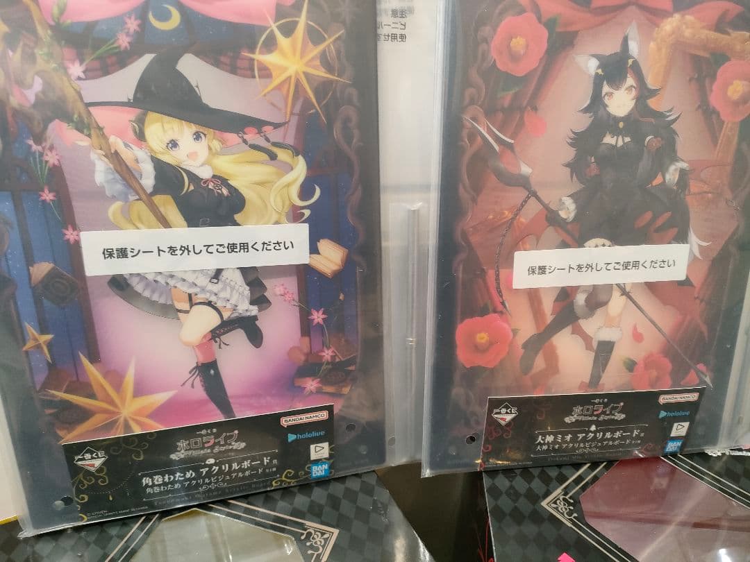 一番くじ ホロライブ フィギュア アクリルボード 大神ミオ 角巻わため