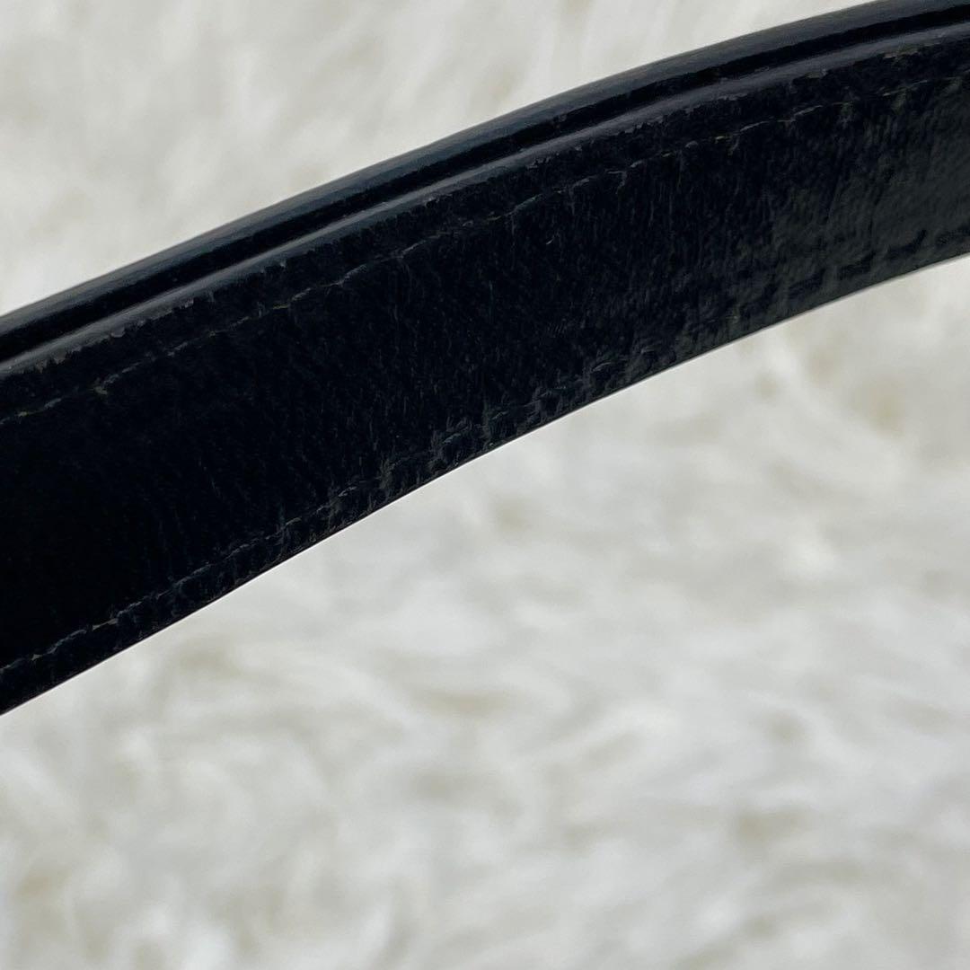 美品 YSL イヴサンローラン リザード レザー ハンドバッグ カサンドラロゴ