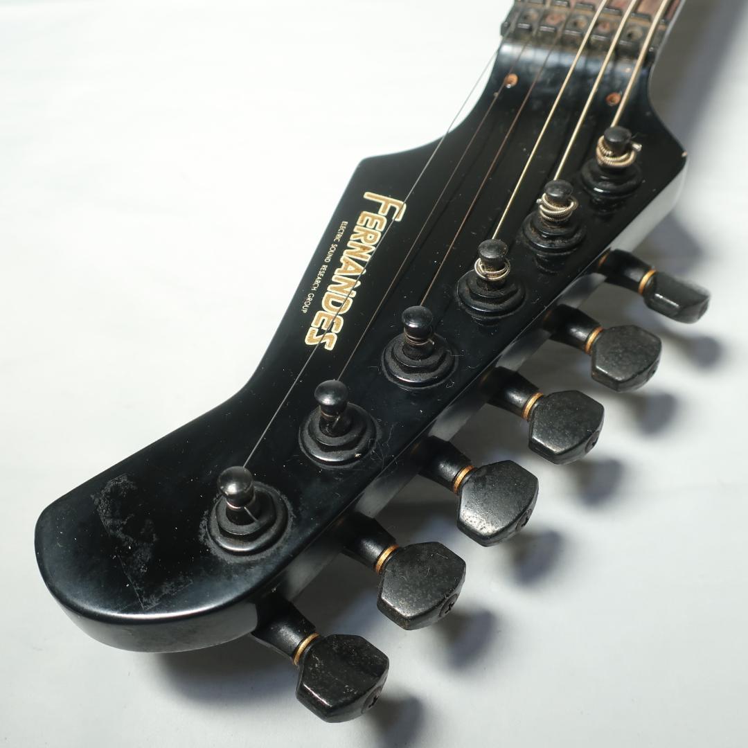 FERNANDES ギター オールブラック仕様 ボディクラッシャーブリッジ搭載