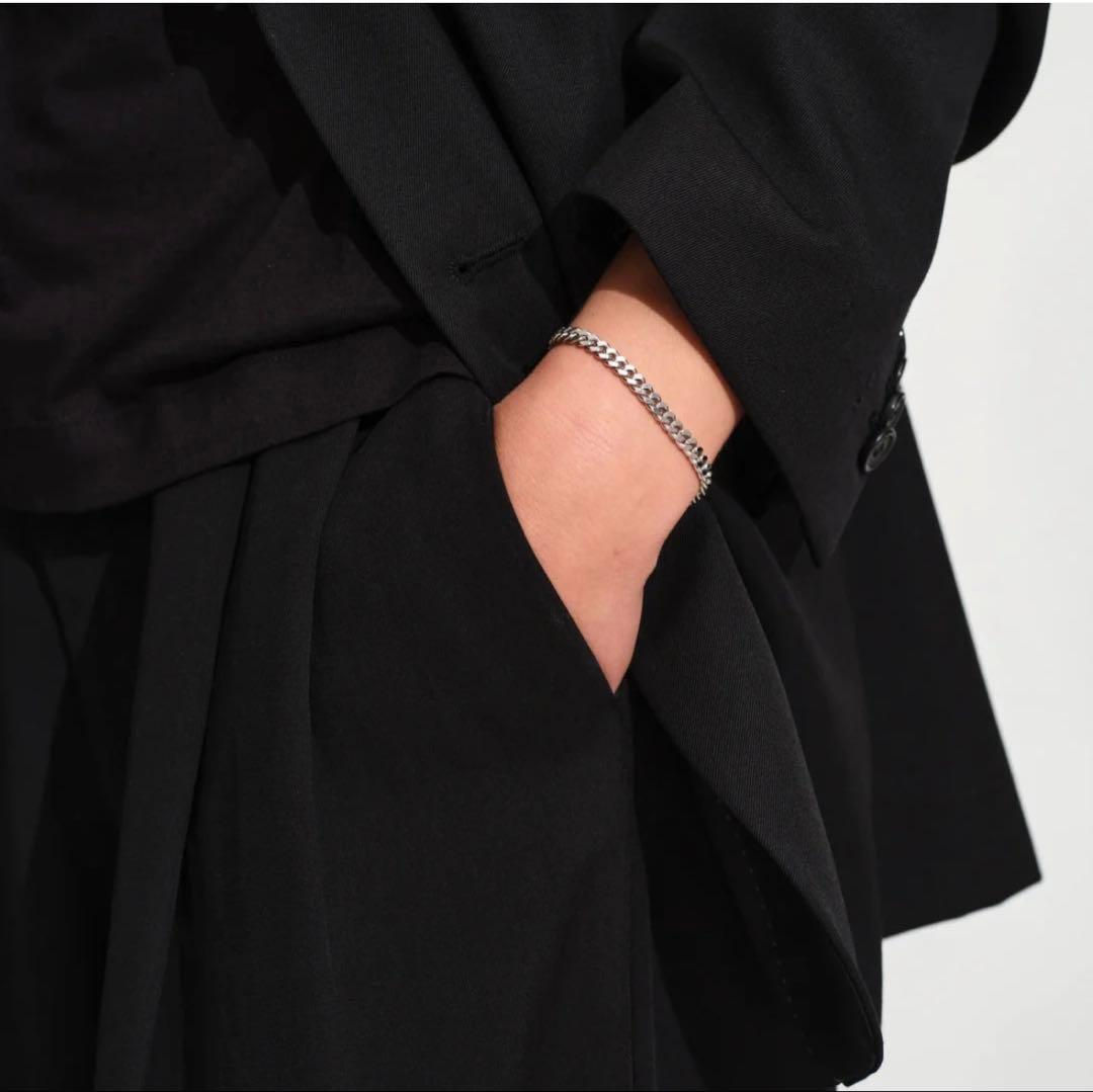 TOM WOOD CURB BRACELET L シルバー