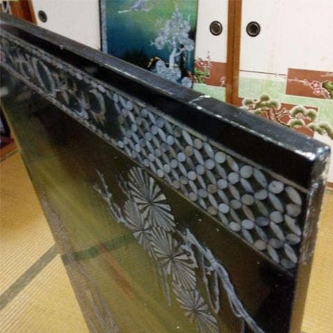★特大！　横238㎝（4枚組）　螺鈿　らでん　壁掛け/壁飾り　沖縄本島引取限定