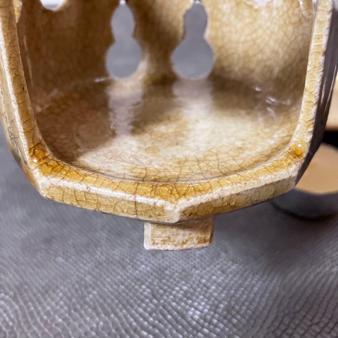 茶香炉 十角形 透かし瓢箪