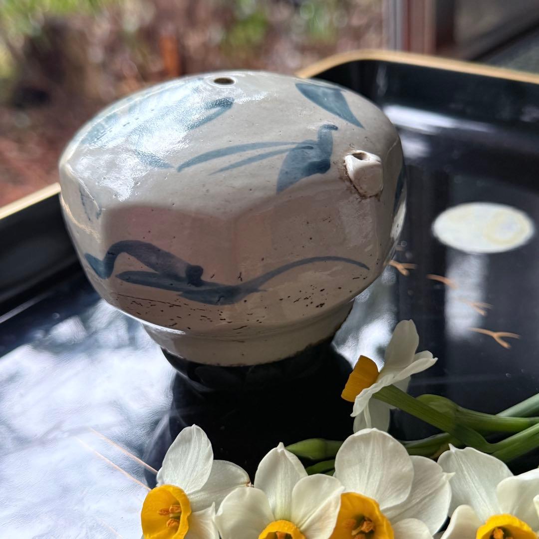 108様感謝‼️大陸の息吹‼️書人の心 染付草花文