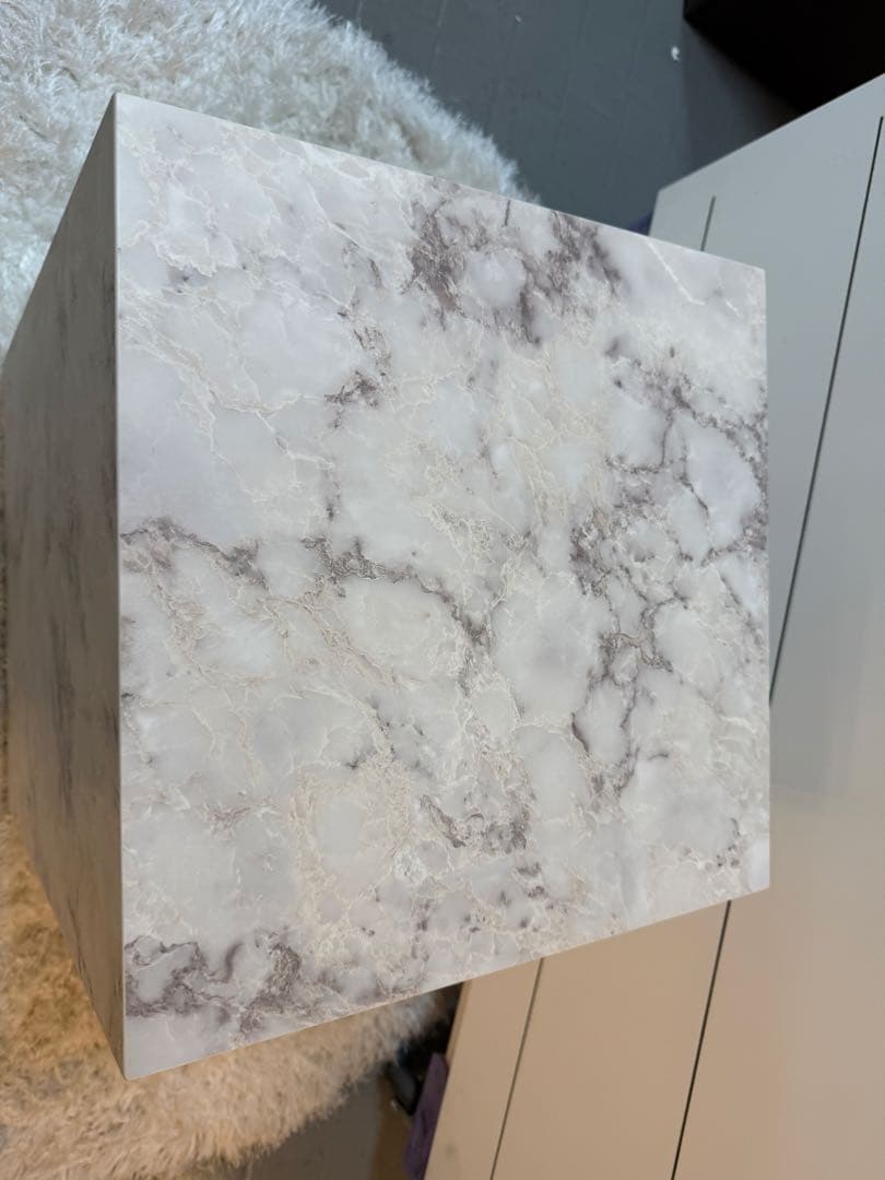 Wood style 大理石調サイドテーブル