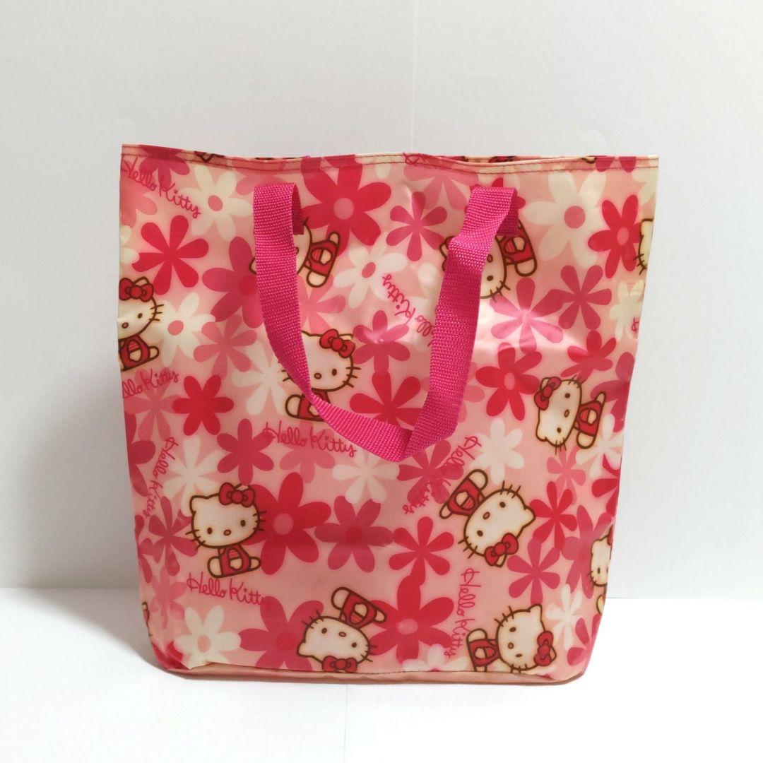 2000年】平成レトロ ハローキティ トートバッグ 花柄 サンリオ レア