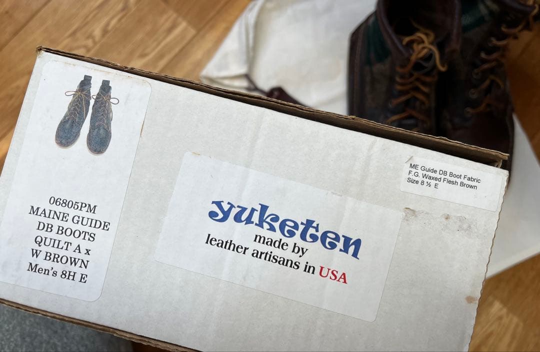 ユケテン モカシンブーツyuketen MAINE GUIDE DB BOOTS