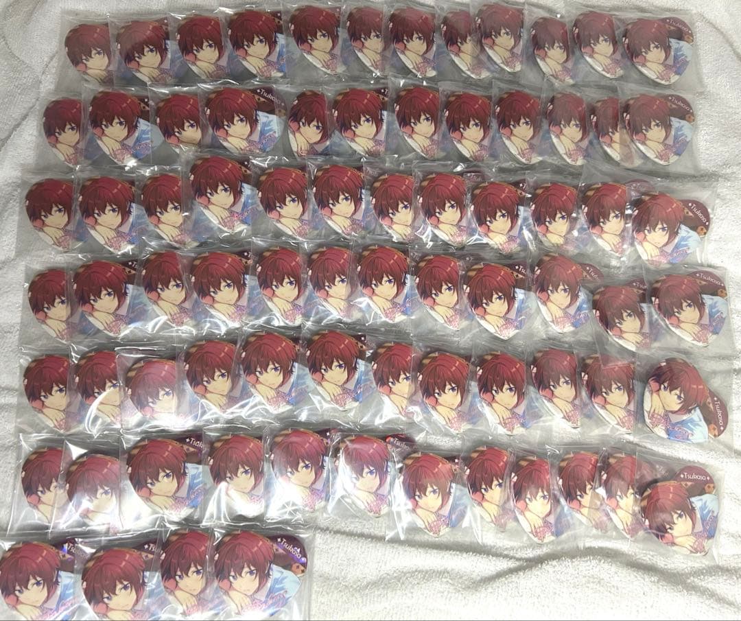 あんスタ　朱桜司　ハート缶バッジ