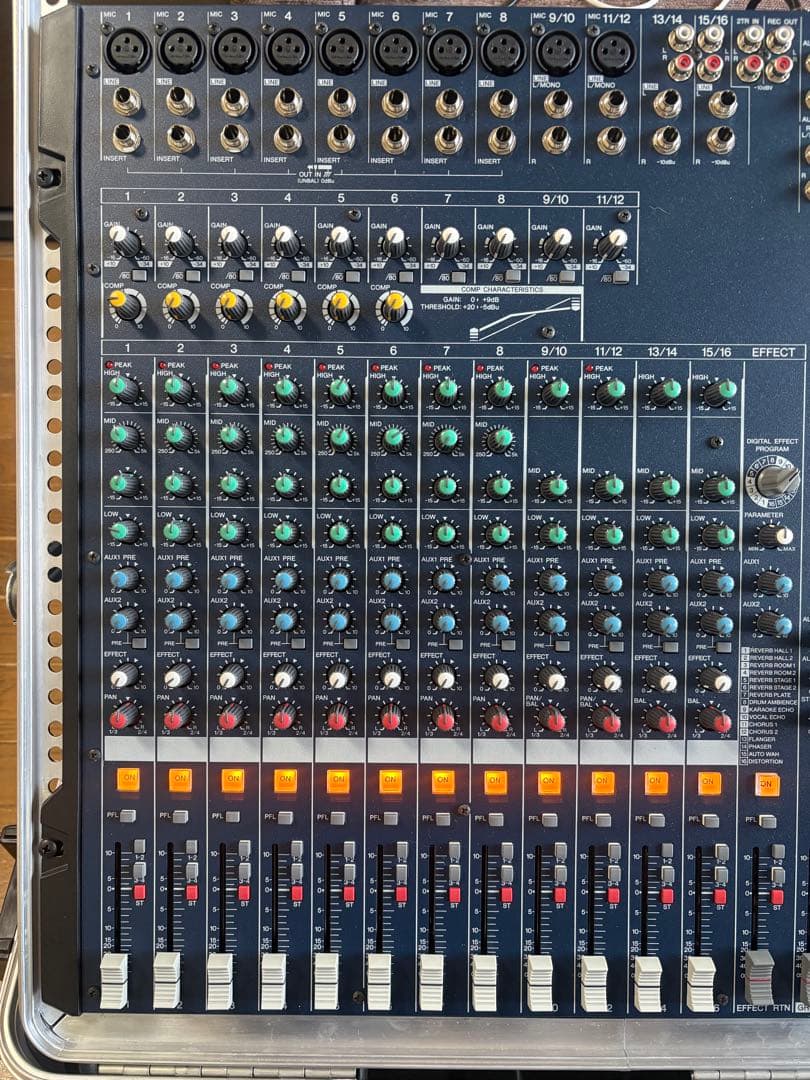 YAMAHA MG166CX 16chミキサー SKBケース付き