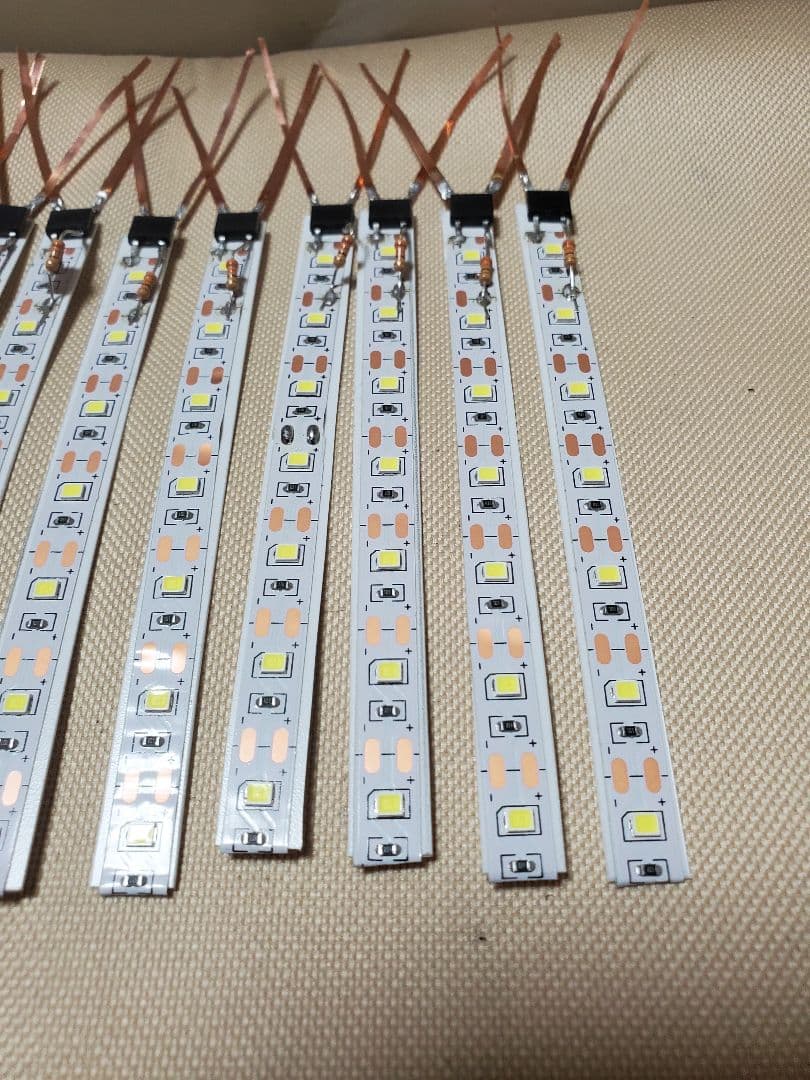 nゲージ室内灯5VテープLED白色　50本 覇王さん専用