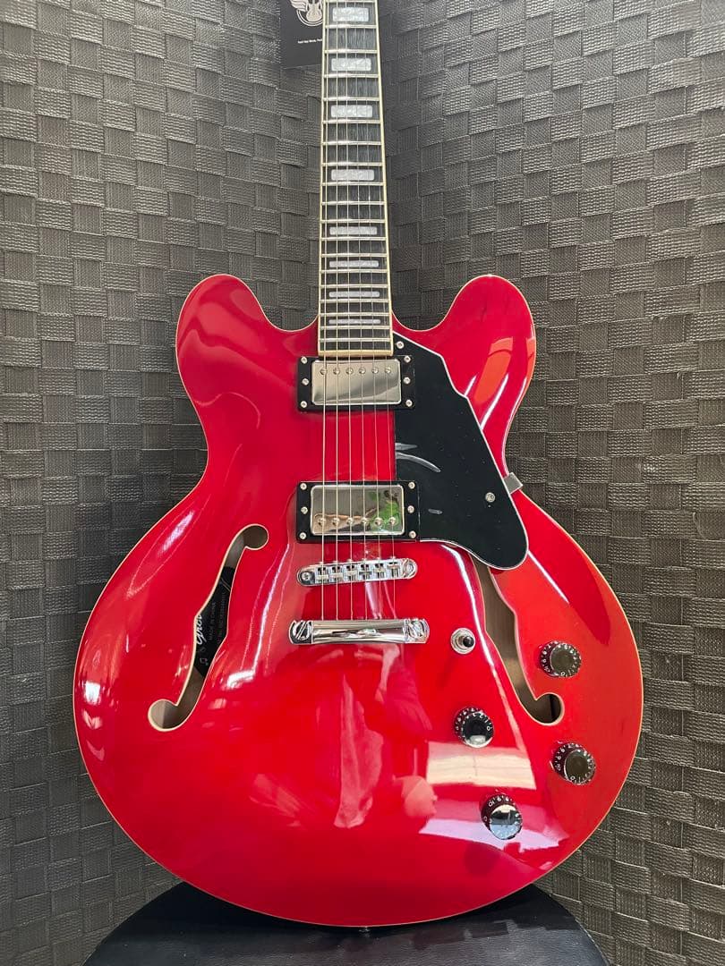 GROTE Jazz Electric Guitar （RED） セミアコ