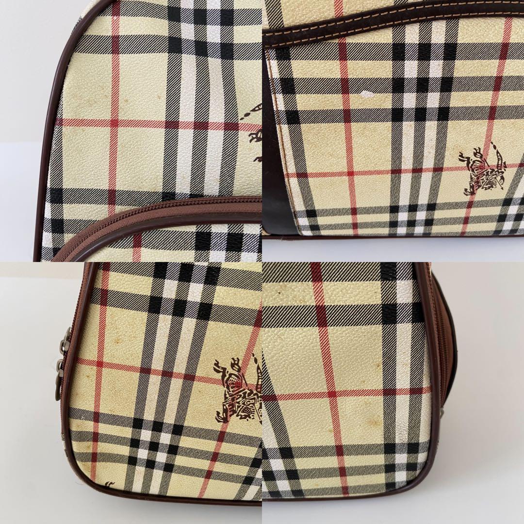 Burberry ボストン キャリーバッグ PVC ノバチェック 大容量