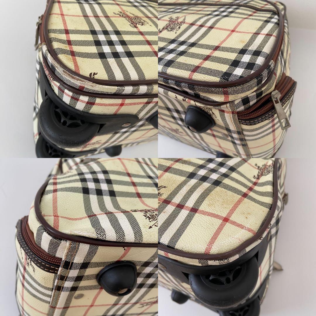 Burberry ボストン キャリーバッグ PVC ノバチェック 大容量