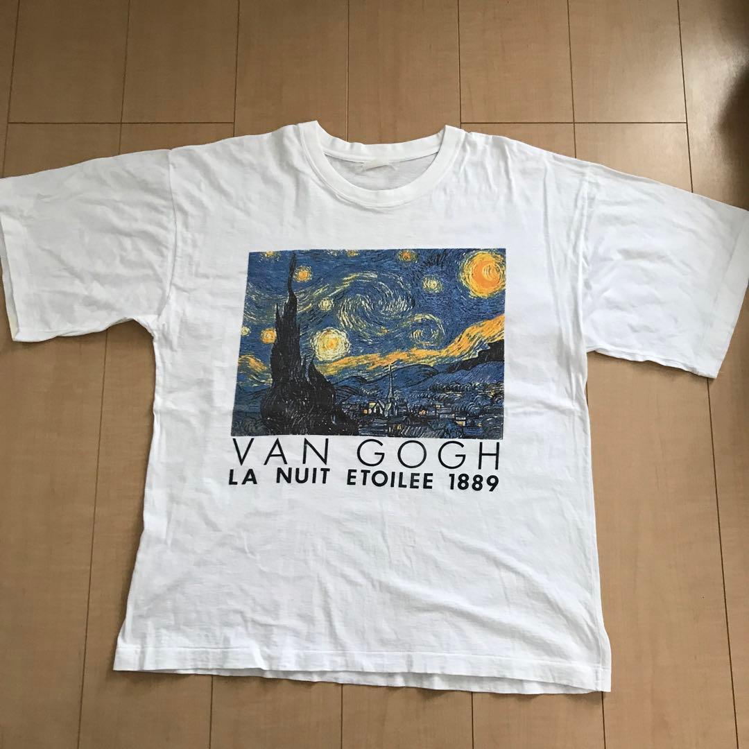 011 ゴッホ Gogh 90年代ヴィンテージ 星月夜 アートTシャツ - メルカリ