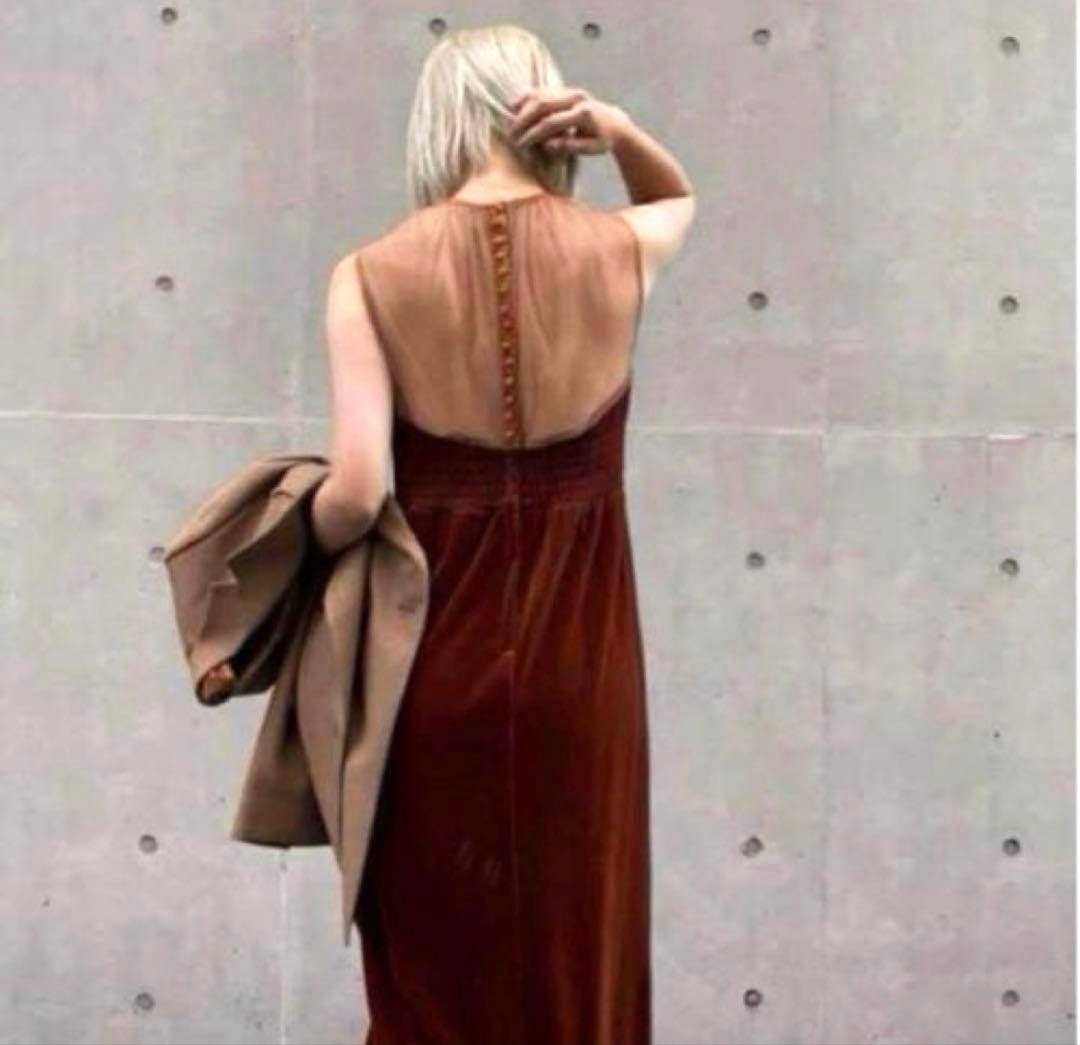 《Na♡》アメリ　2way CURVE VELOURS DRESS