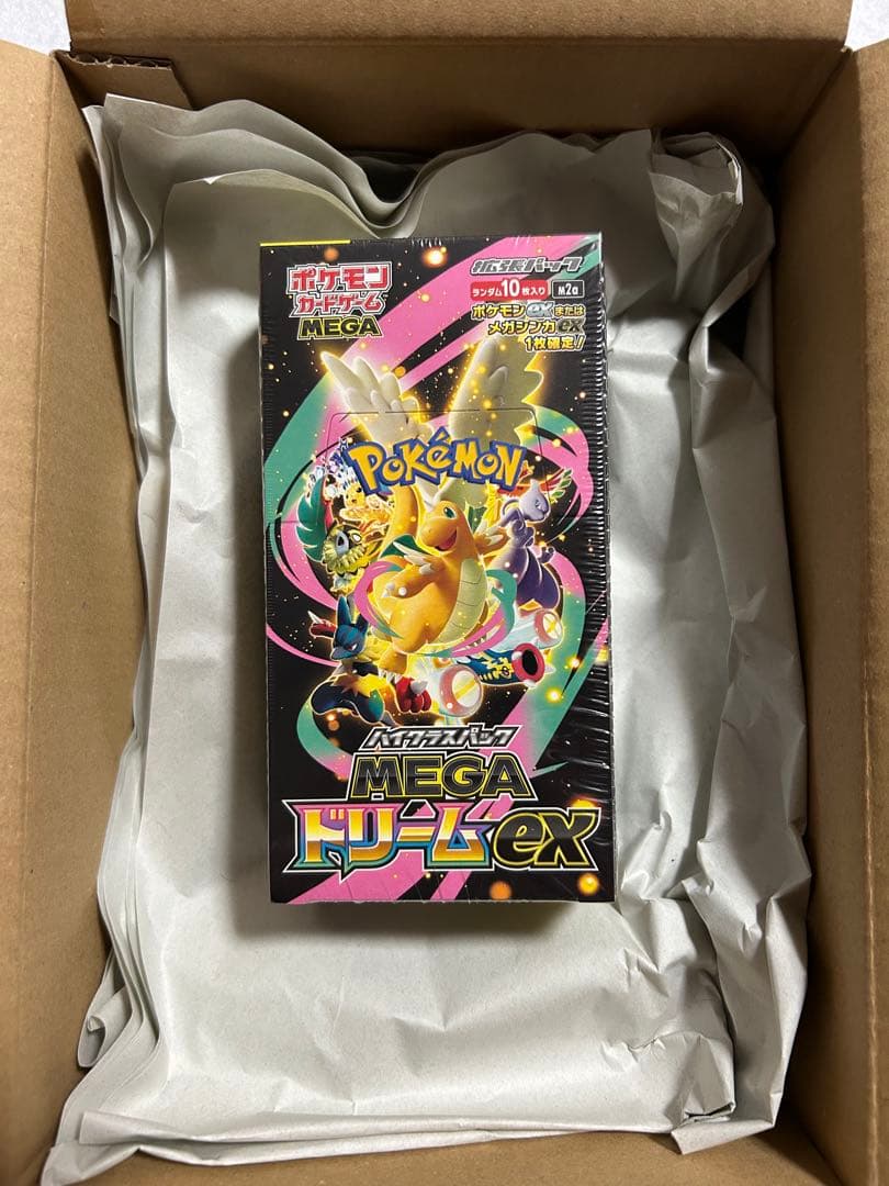 ポケモンセンター産シュリンク付きポケモンカード MEGAドリームex 1BOX