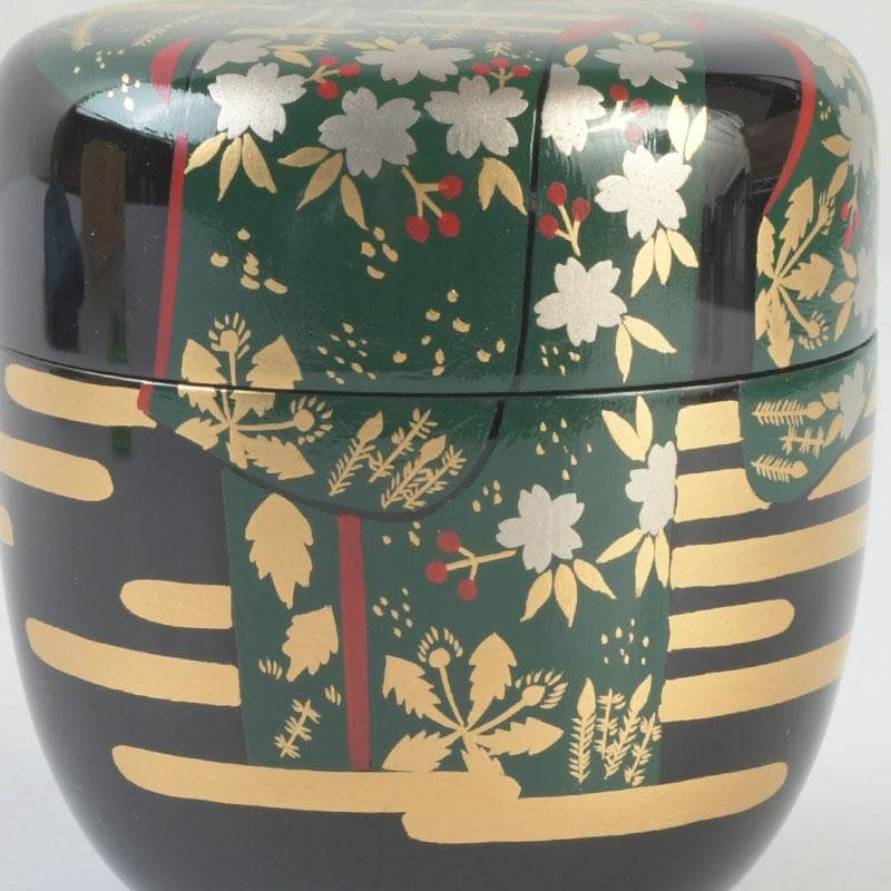 茶道具 加賀蒔絵師 岩倉利慶作 即中斎好写 誰袖蒔絵 中