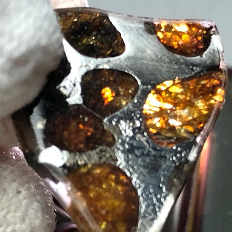 隕石 アルタイ隕石 原皮付き 石鉄隕石 パラサイト隕石 4点 重さ39